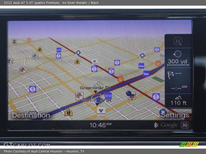 Ice Silver Metallic / Black 2012 Audi A7 3.0T quattro Premium