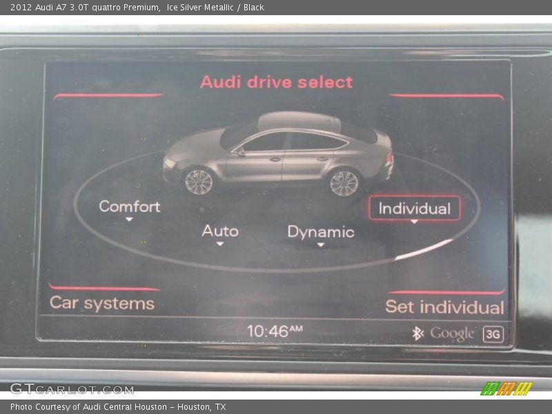 Ice Silver Metallic / Black 2012 Audi A7 3.0T quattro Premium