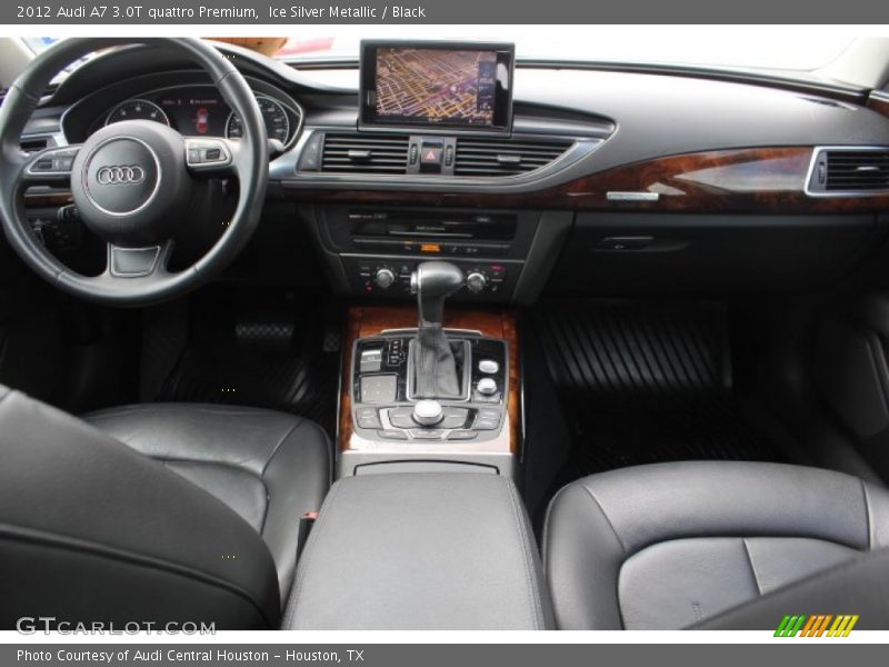 Ice Silver Metallic / Black 2012 Audi A7 3.0T quattro Premium