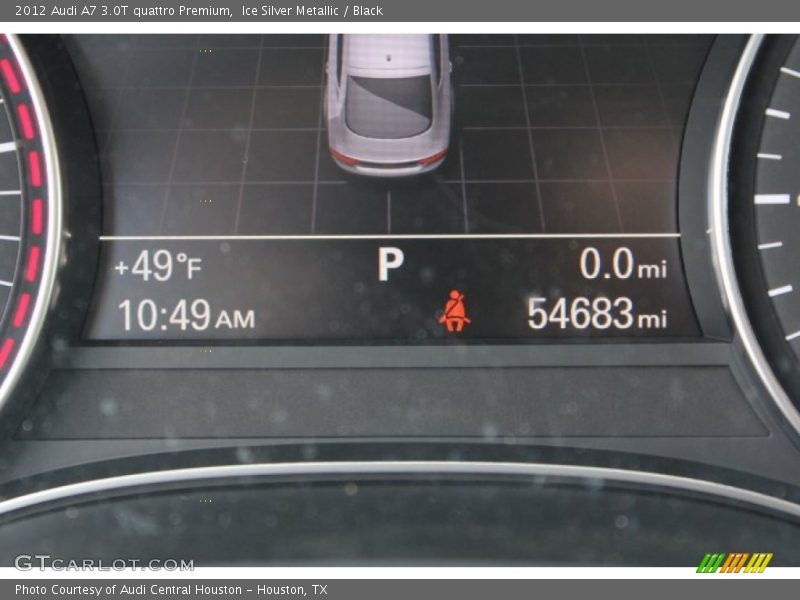 Ice Silver Metallic / Black 2012 Audi A7 3.0T quattro Premium