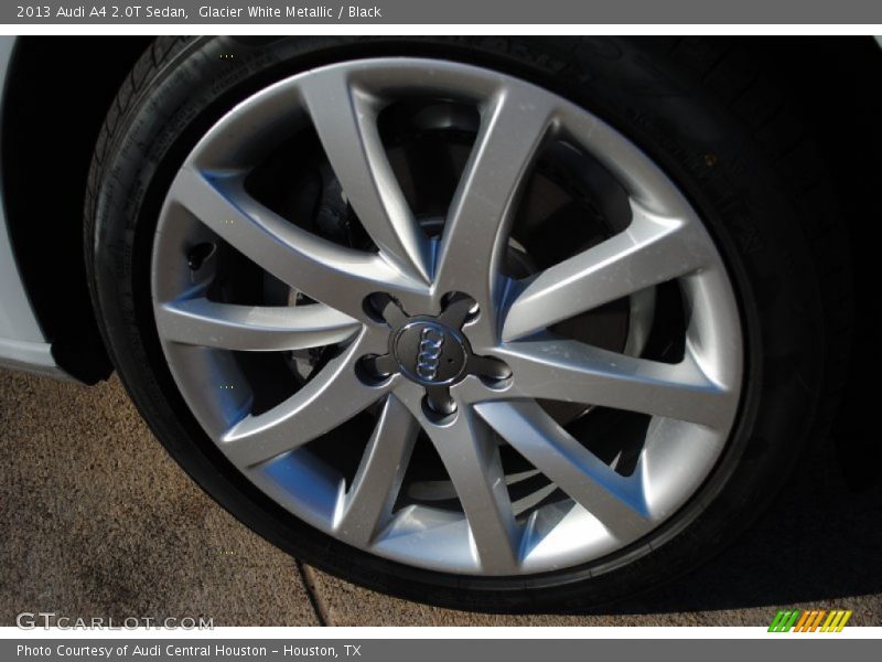 Glacier White Metallic / Black 2013 Audi A4 2.0T Sedan