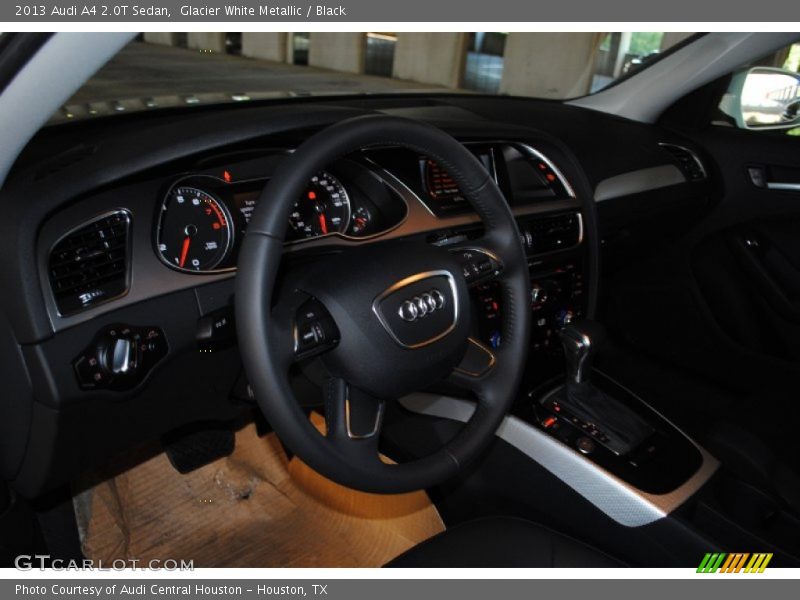 Glacier White Metallic / Black 2013 Audi A4 2.0T Sedan