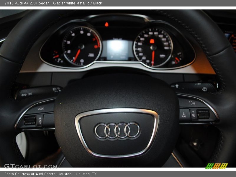 Glacier White Metallic / Black 2013 Audi A4 2.0T Sedan