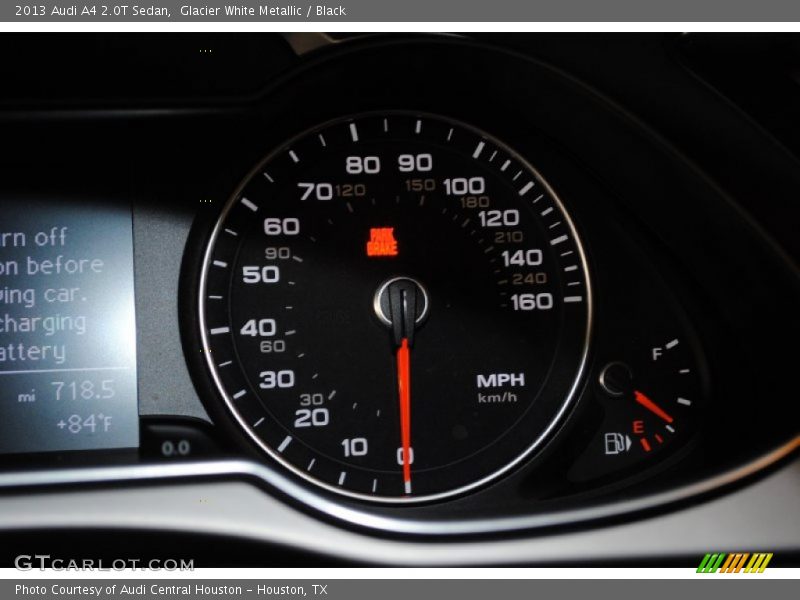 Glacier White Metallic / Black 2013 Audi A4 2.0T Sedan