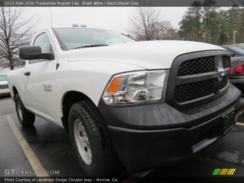 Bright White / Black/Diesel Gray 2013 Ram 1500 Tradesman Regular Cab