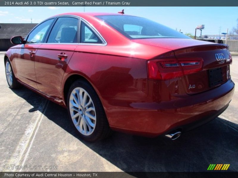 Garnet Red Pearl / Titanium Gray 2014 Audi A6 3.0 TDI quattro Sedan