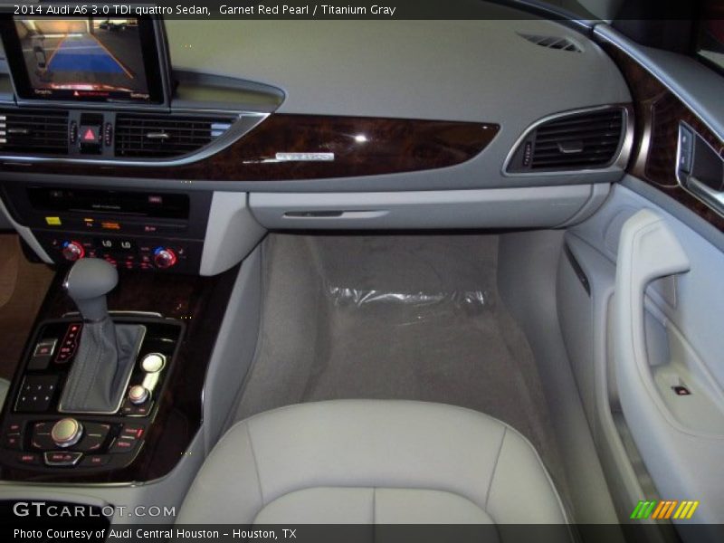 Garnet Red Pearl / Titanium Gray 2014 Audi A6 3.0 TDI quattro Sedan