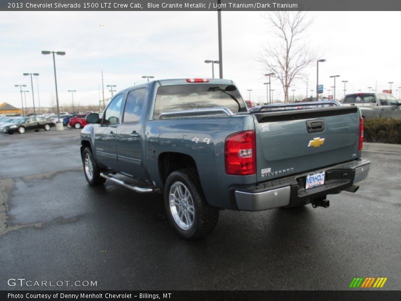 Blue Granite Metallic / Light Titanium/Dark Titanium 2013 Chevrolet Silverado 1500 LTZ Crew Cab