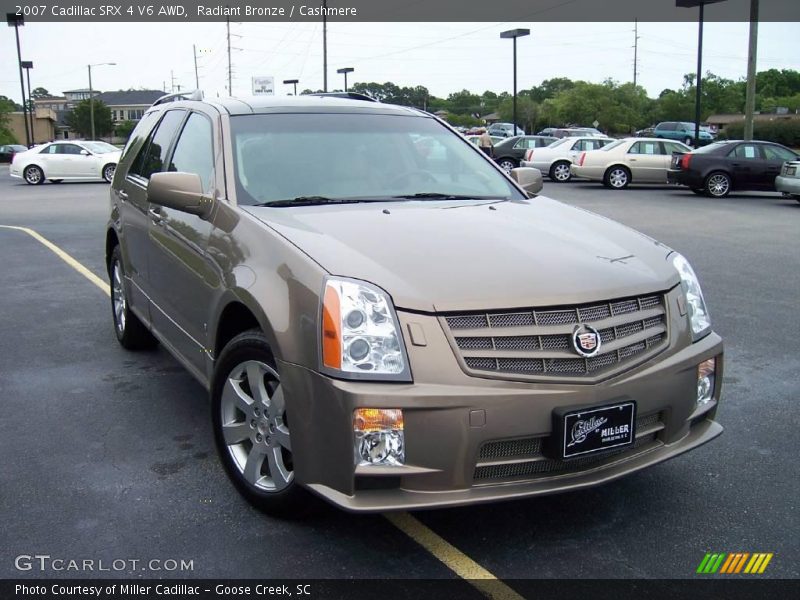 Radiant Bronze / Cashmere 2007 Cadillac SRX 4 V6 AWD