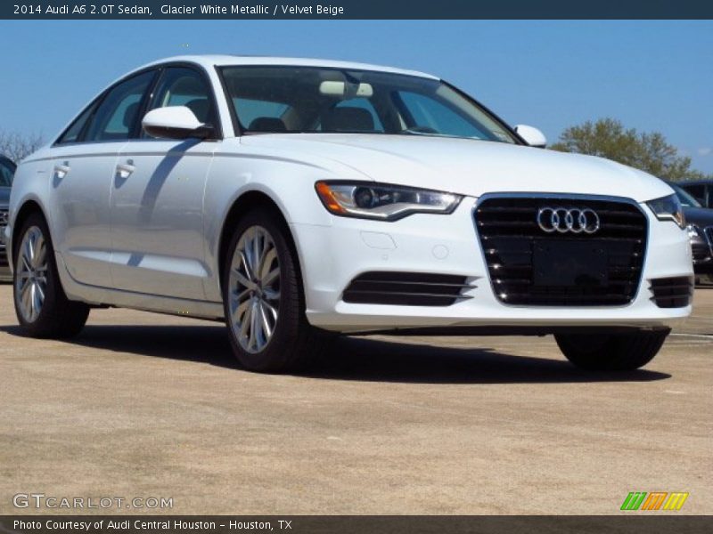 Glacier White Metallic / Velvet Beige 2014 Audi A6 2.0T Sedan