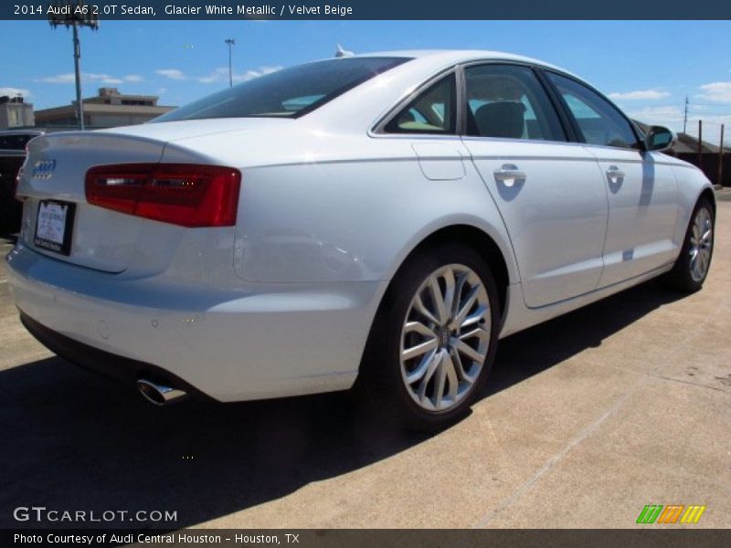 Glacier White Metallic / Velvet Beige 2014 Audi A6 2.0T Sedan