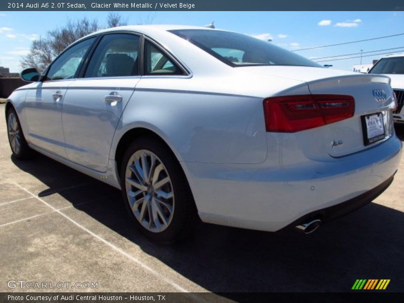 Glacier White Metallic / Velvet Beige 2014 Audi A6 2.0T Sedan