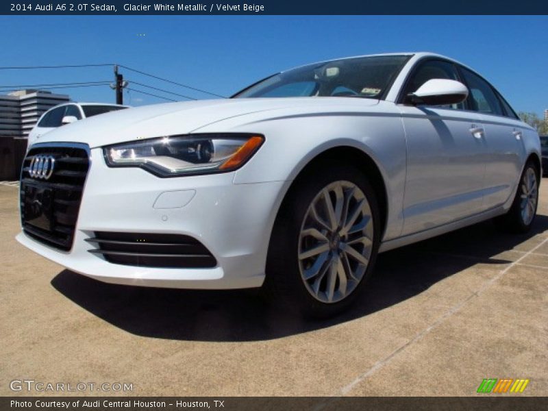 Glacier White Metallic / Velvet Beige 2014 Audi A6 2.0T Sedan