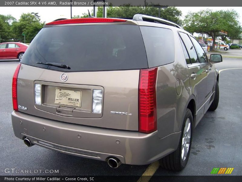 Radiant Bronze / Cashmere 2007 Cadillac SRX 4 V6 AWD
