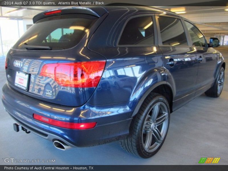 Atlantis Blue Metallic / Black 2014 Audi Q7 3.0 TDI quattro