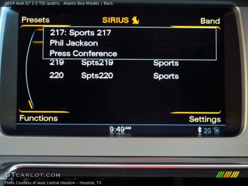 Atlantis Blue Metallic / Black 2014 Audi Q7 3.0 TDI quattro