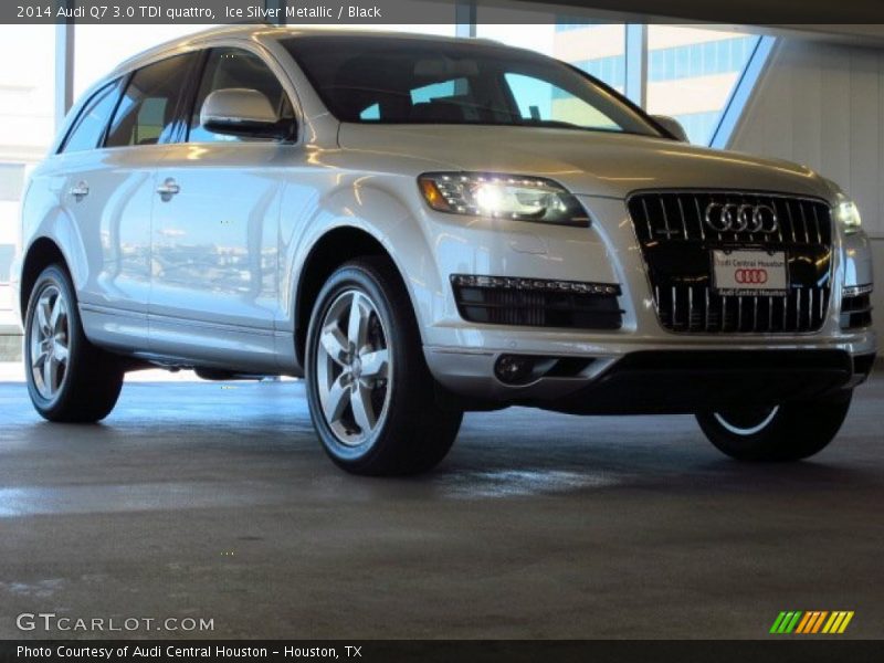 Ice Silver Metallic / Black 2014 Audi Q7 3.0 TDI quattro