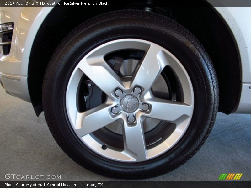 Ice Silver Metallic / Black 2014 Audi Q7 3.0 TDI quattro