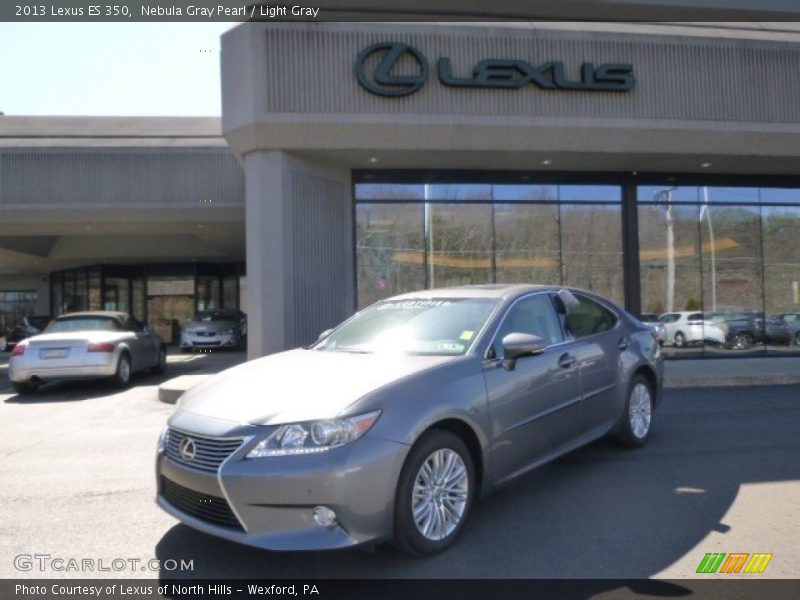 Nebula Gray Pearl / Light Gray 2013 Lexus ES 350