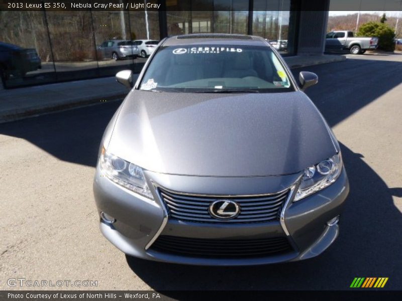 Nebula Gray Pearl / Light Gray 2013 Lexus ES 350