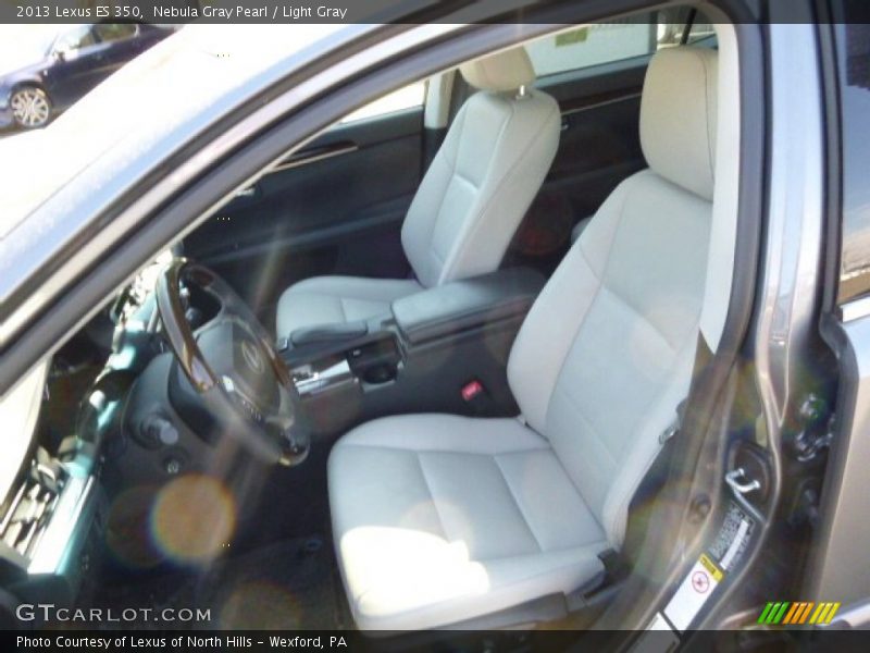 Nebula Gray Pearl / Light Gray 2013 Lexus ES 350