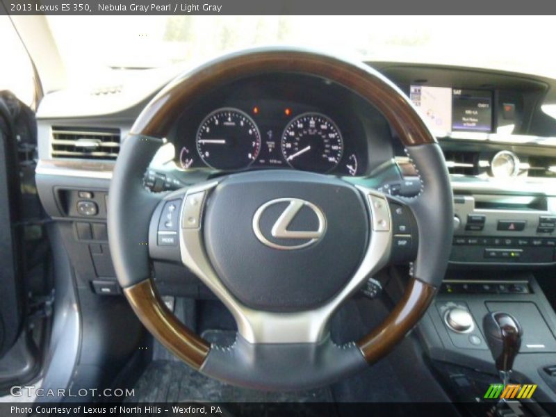Nebula Gray Pearl / Light Gray 2013 Lexus ES 350