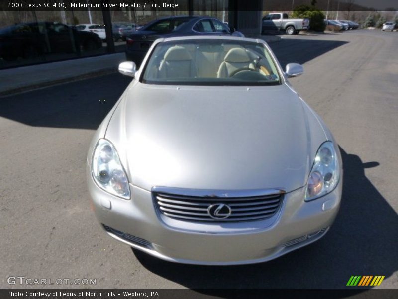 Millennium Silver Metallic / Ecru Beige 2003 Lexus SC 430