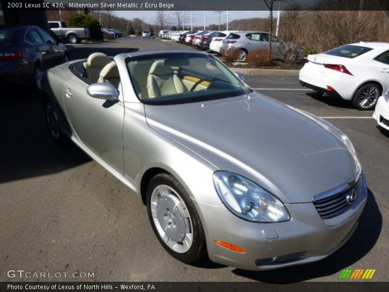 Millennium Silver Metallic / Ecru Beige 2003 Lexus SC 430