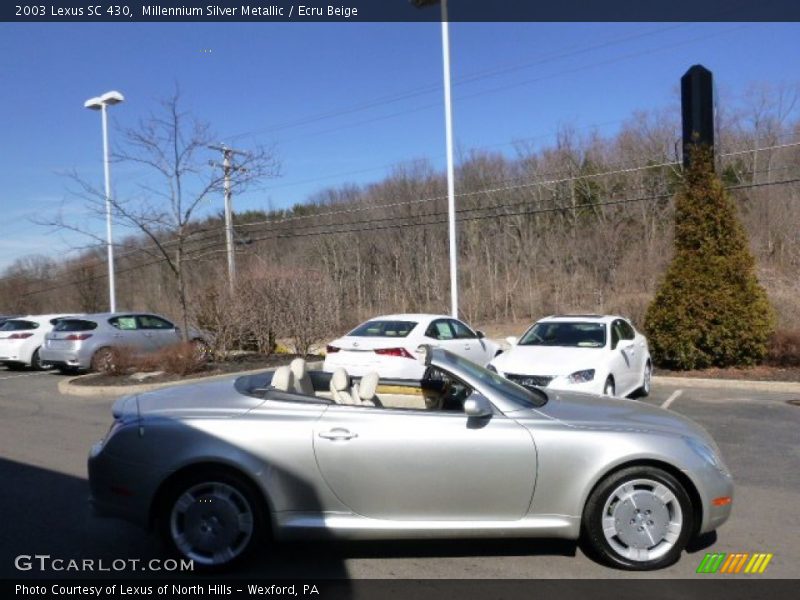 Millennium Silver Metallic / Ecru Beige 2003 Lexus SC 430