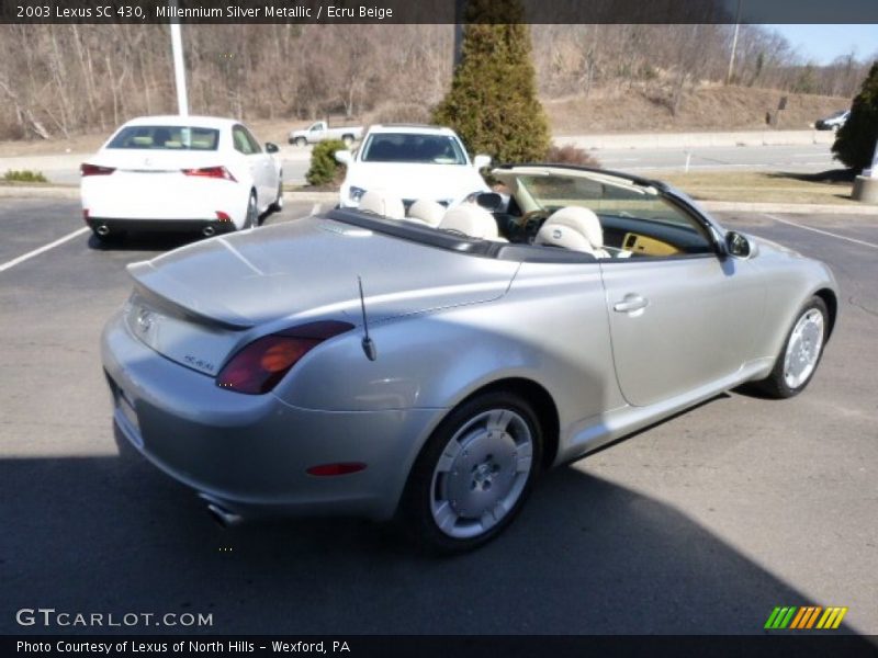 Millennium Silver Metallic / Ecru Beige 2003 Lexus SC 430