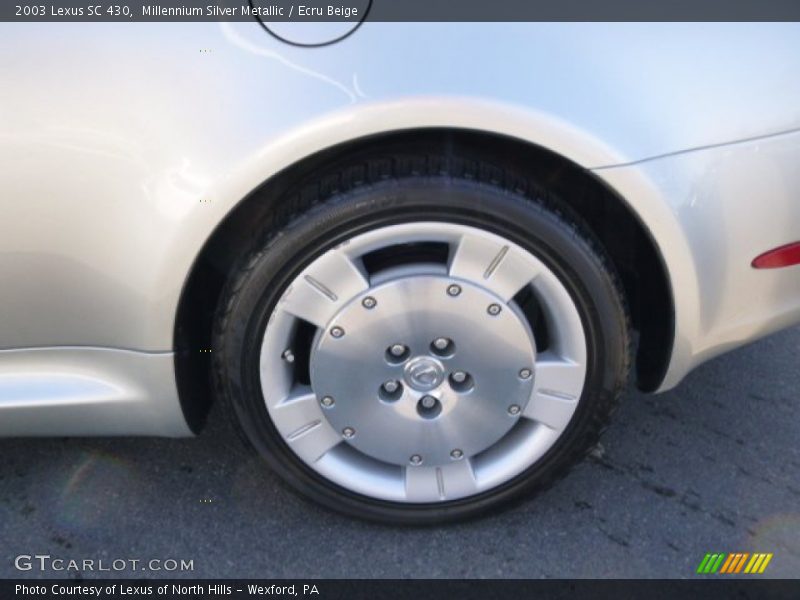 Millennium Silver Metallic / Ecru Beige 2003 Lexus SC 430