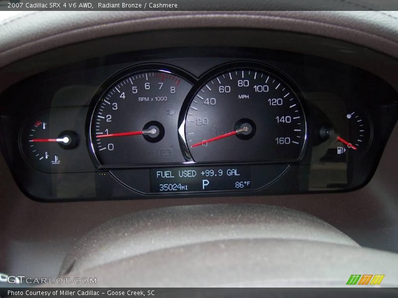 Radiant Bronze / Cashmere 2007 Cadillac SRX 4 V6 AWD