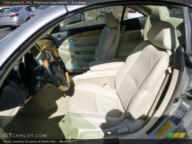 Millennium Silver Metallic / Ecru Beige 2003 Lexus SC 430
