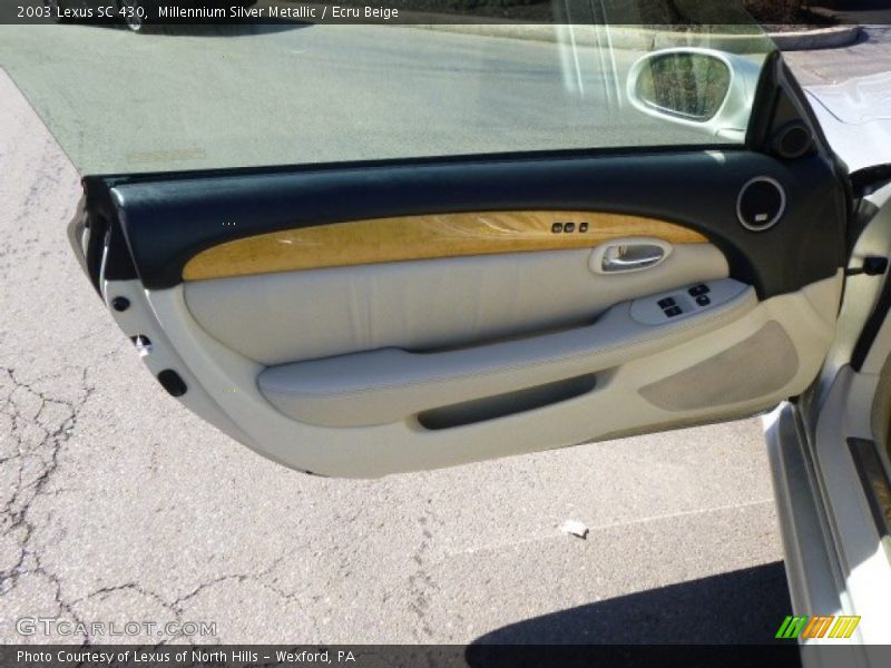 Millennium Silver Metallic / Ecru Beige 2003 Lexus SC 430