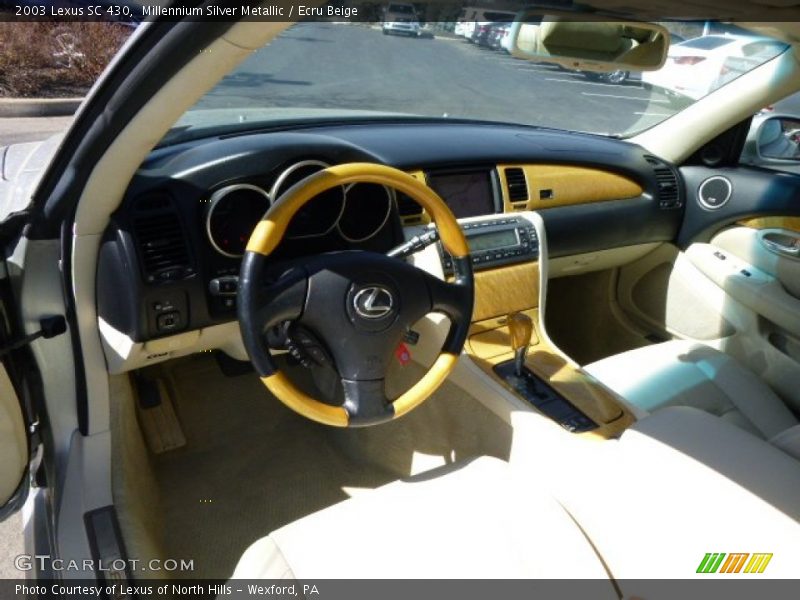 Millennium Silver Metallic / Ecru Beige 2003 Lexus SC 430