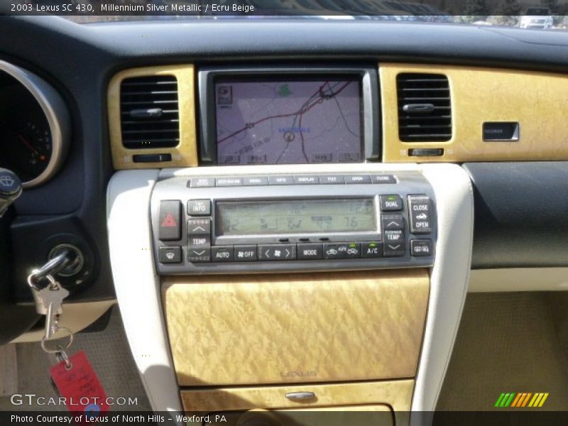 Millennium Silver Metallic / Ecru Beige 2003 Lexus SC 430