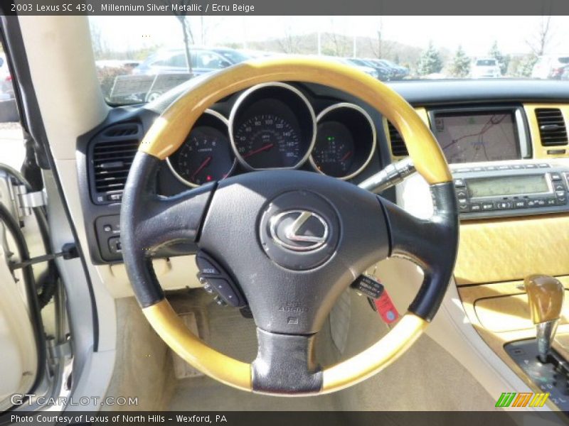 Millennium Silver Metallic / Ecru Beige 2003 Lexus SC 430