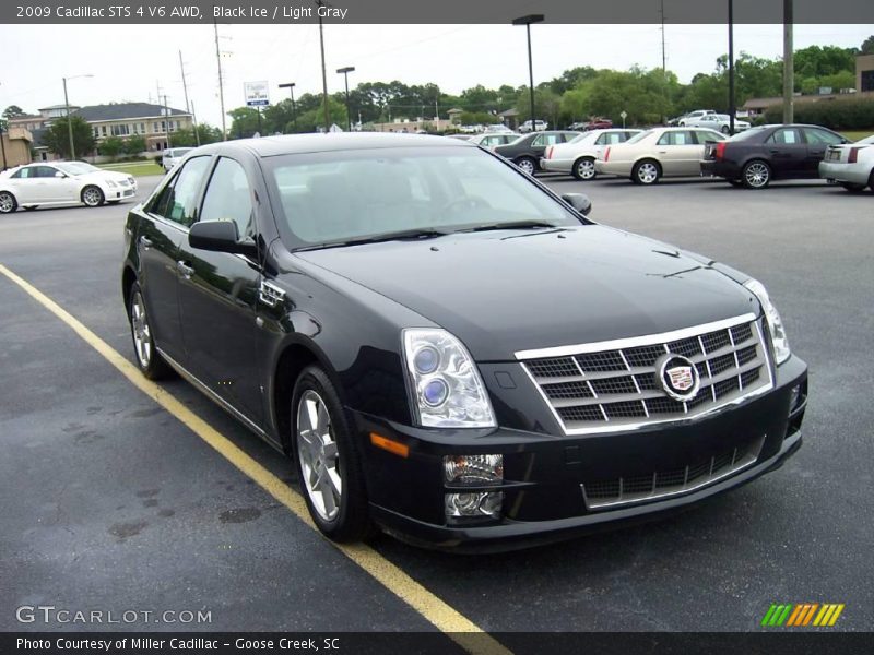 Black Ice / Light Gray 2009 Cadillac STS 4 V6 AWD