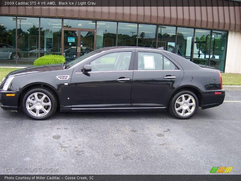 Black Ice / Light Gray 2009 Cadillac STS 4 V6 AWD