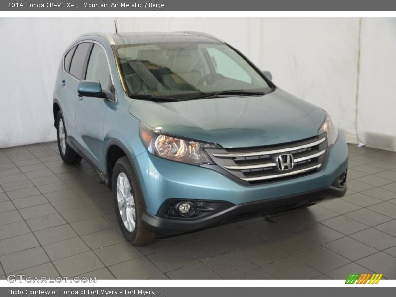 Mountain Air Metallic / Beige 2014 Honda CR-V EX-L