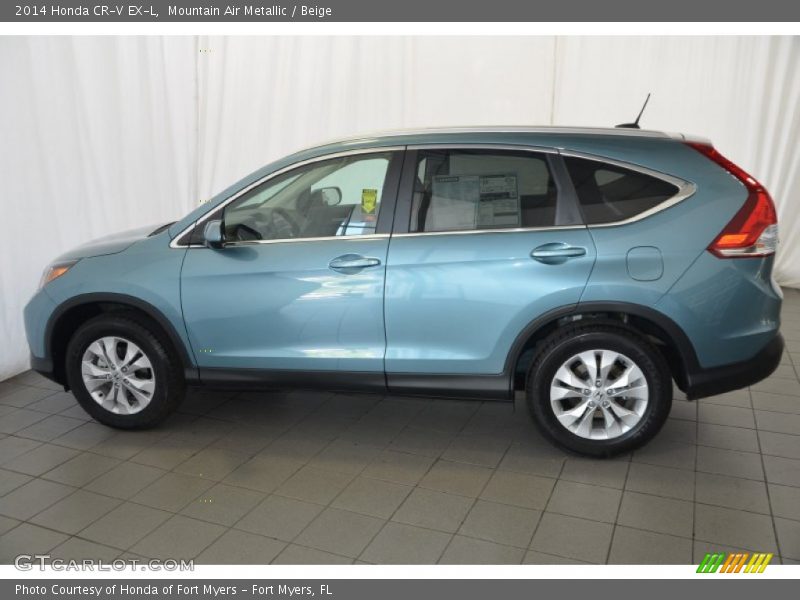 Mountain Air Metallic / Beige 2014 Honda CR-V EX-L