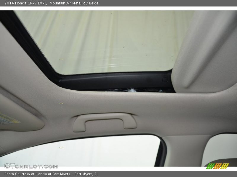 Mountain Air Metallic / Beige 2014 Honda CR-V EX-L