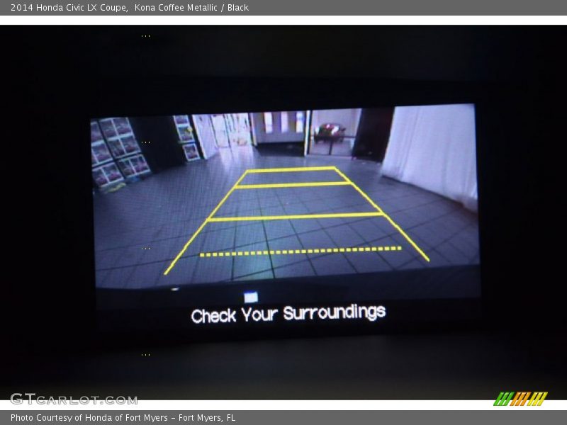 Kona Coffee Metallic / Black 2014 Honda Civic LX Coupe