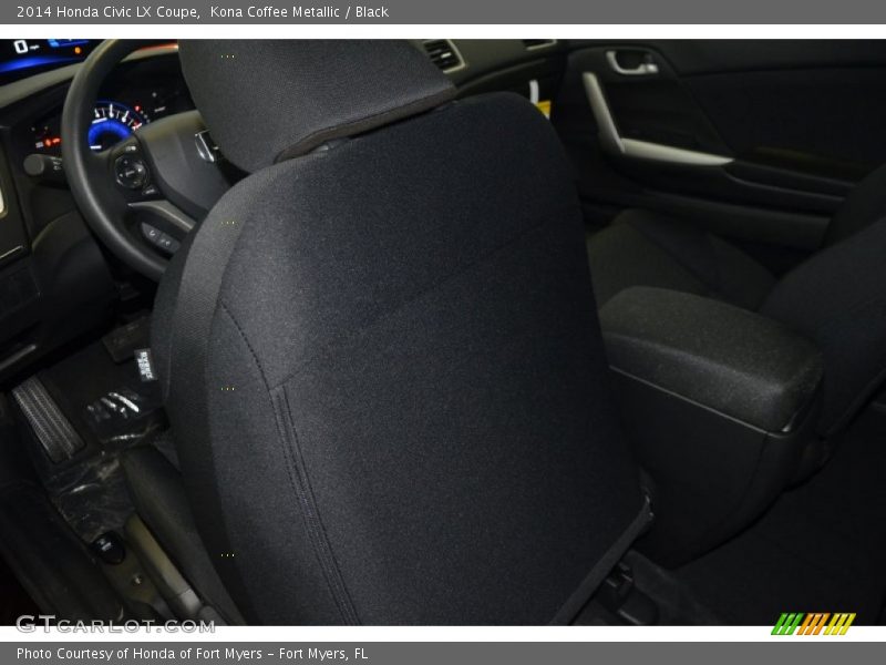 Kona Coffee Metallic / Black 2014 Honda Civic LX Coupe