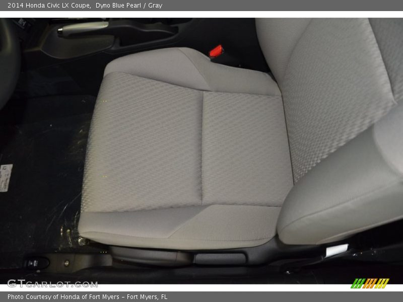 Dyno Blue Pearl / Gray 2014 Honda Civic LX Coupe