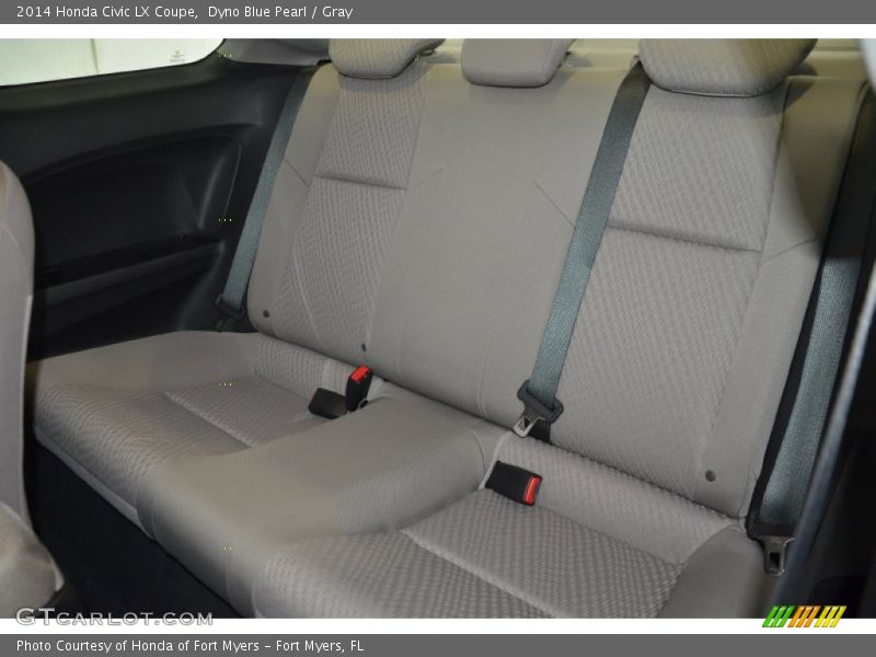Dyno Blue Pearl / Gray 2014 Honda Civic LX Coupe