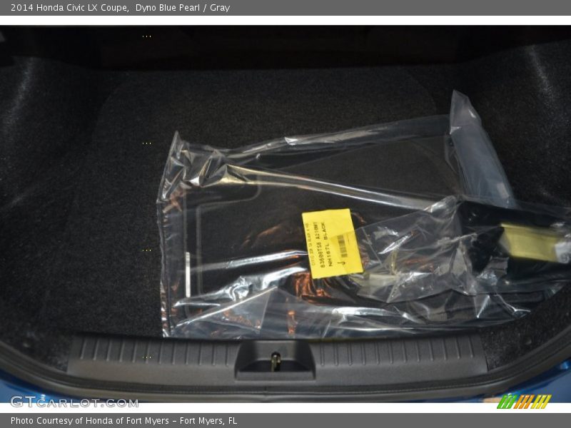 Dyno Blue Pearl / Gray 2014 Honda Civic LX Coupe
