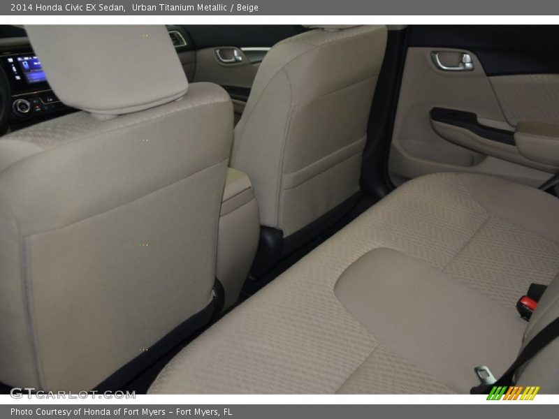 Urban Titanium Metallic / Beige 2014 Honda Civic EX Sedan