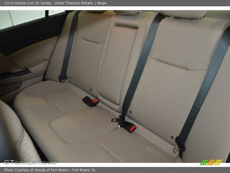 Urban Titanium Metallic / Beige 2014 Honda Civic EX Sedan
