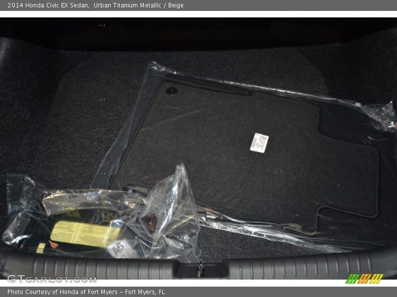 Urban Titanium Metallic / Beige 2014 Honda Civic EX Sedan